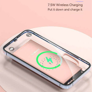 Batteries externes sans fil 10000mAh 20000mAh 30000mAh avec 4 câbles intégrés, chargeur portable avec cordon - Product Image 5