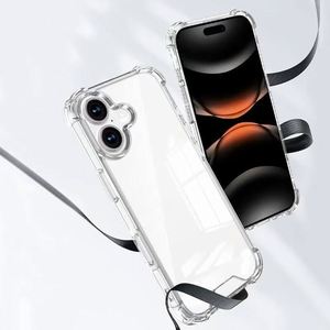 Funda Antigolpes para iPhone 17 Air 16e 16 15 14 13 12 11 Pro Max Plus XR XS X, Carcasa Trasera Híbrida Rígida, Transparente, Ultrafina y Suave - Product Image 3