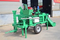 Machine semi-automatique à blocs de terre compressée finisseur machine à briques prix M7MI Twins machine à briques à double emboîtement manuel