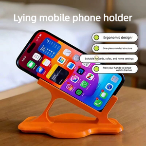 3D Printed Phone <b>Holder</b>, Side Lying Flat, Watching TV Shows, Sleeping <b>Tablet</b> Base, Engineering Curved Lazy Person Stand - Product Image 6