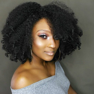 Human <strong>Hair</strong> <strong>Clip</strong> <strong>Ins</strong> 4c Afro Kinky <strong>Curly</strong> <strong>Hair</strong> Extensions <strong>Clip</strong> <strong>in</strong> - Product Image 1