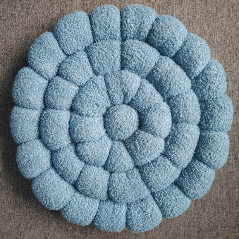 Bleu biscuit tissé