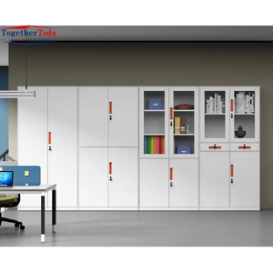 Casiers de bureau en acier au design moderne avec portes doubles transparentes pour cuisine, atelier extérieur, supermarché - Product Image 3
