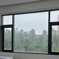 Série Minimaliste Fenêtres à Battants Hauts Ultra-Étroits en Alliage d'Aluminium à Double Vitrage Certifiées CE pour Maison Contemporaine