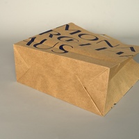 Vente en gros de sacs en papier kraft sacs d'emballage alimentaire à emporter avec poignée paquet brun avec votre propre logo