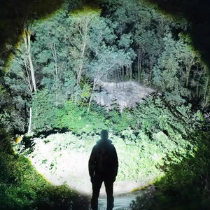 Lampe de poche en alliage d'aluminium Bande lumineuse latérale COB Projecteur intégré 18650 Batterie Lumière rouge Chargement USB Lampe <span class=keywords><strong>LED</strong></span> Torche d'éclairage - Product Image 2