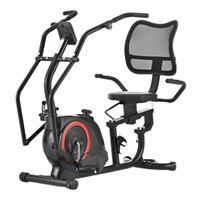 Vélo d'exercice couché magnétique avec transmission par courroie, écran LCD, capteur de fréquence cardiaque, siège réglable, support dorsal, capacité 120 kg, vélo de fitness