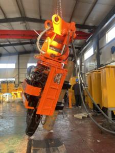 20-50 톤 굴삭기용 360 도 회전 사이드 그립 파일 드라이버, 12 미터 시트 파일 및 원형 파일 운전에 이상적 - Product Image 4