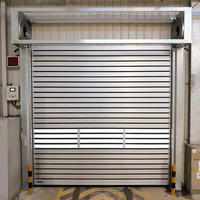 Porte industrielle à action rapide, à spirale rigide, en alliage d'aluminium isolé, à grande vitesse, avec moteur servo, pour entrepôts frigorifiques et supermarchés