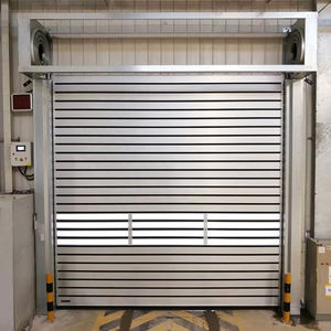 Porte industrielle à <span class=keywords><strong>action</strong></span> rapide, à spirale rigide, en alliage d'aluminium isolé, à grande vitesse, avec moteur servo, pour entrepôts frigorifiques et supermarchés - Product Image 5