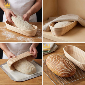 Hot Sale <b>Bread</b> Sourdough Proofing <b>Basket</b> Rising Rattan <b>Basket</b> for Home Bakers Round Dough Proofing Bowl Cheap Price - Product Image 5