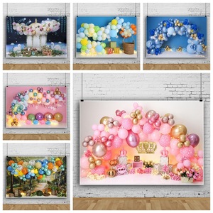 Spanduk Latar Belakang Ulang Tahun Anak & Paskah dengan Balon Warna-warni untuk Dekorasi Pesta Anak Perempuan dan Laki-laki - Product Image 4