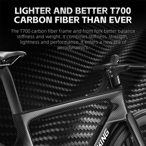 Bicicleta de Carretera de Fibra de Carbono T700 con Cuadro Aerodinámico y Transmisión de 11 Velocidades para Carreras de Competición 1401028-029 [Cuadro de Carbono de Una Pieza] - Product Image 2