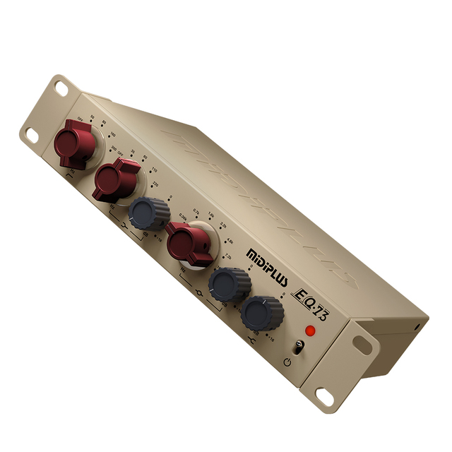 Midiplus EQ73 Professional 3-Band Analog Equalizer Pure Discrete Circuit Mono Studio Audio Processor with High Pass Filter