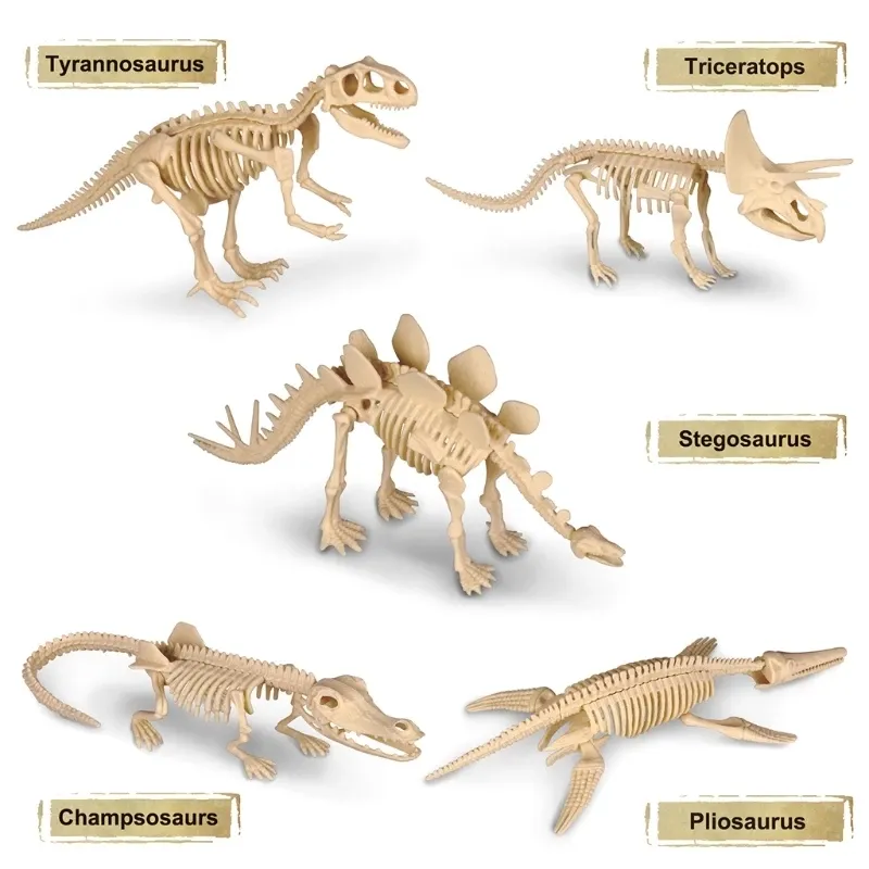 Mainan perakitan Puzzle interaktif anak-anak kustom, telur dinosaurus warna terang latihan otak portabel mainan penggalian steker