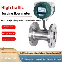 Débitmètre à turbine LWGY LCD numérique en acier inoxydable DN15-3000, moniteur de débit haute précision pour eau/huile diesel OEM