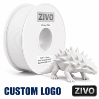 Filament PLA 1,75 mm 1 kg, couleur personnalisée, fabrication OEM, vente en gros, imprimante 3D, éducation, école, bricolage, modélisation, moulage, marque ZIVO
