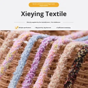 Polyester Tweed Style 1.3cm Wide Flat Plush Shoelaces One Pair for Sneakers for Men's & Women's Canvas Shoes - Product Image 2