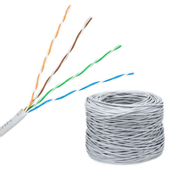Precio de fábrica 100M CAT5 UTP LAN cable cat5e 4P 26awg cobre red Cables cable Ethernet