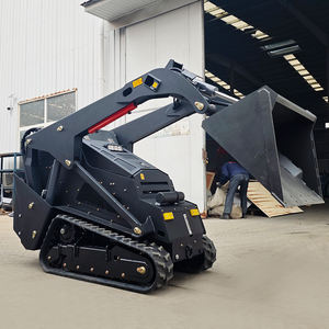 Euro 5 Uzun Ömürlü V1000 Mini Skid Steer Yükleyici Düşük Gürültülü Kubota Ön Uçlu Dizel Yükleyiciler Çiftlikler ve Bahçeler İçin Uygundur - Product Image 1