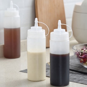 Food Grade Plastic Squeeze Sauce Bottle for <b>Ketchup</b> Empty Refillable Condiment Container - Product Image 3