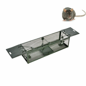 Nhân đạo sống bắt chuột bẫy với <span class=keywords><strong>2</strong></span> điểm nhập cảnh kiểm soát động vật gặm nhấm Kim Loại chuột Chuột bẫy - Product Image 4