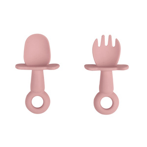 Juego de 2 Cucharas y Tenedores de Silicona para Bebés y Niños Pequeños, Libres de BPA - Product Image 5