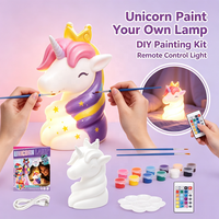 Kit de peinture DIY Lampe Licorne et Artisanat Lune pour Chambre à Coucher, Édition pour Détaillants et Acheteurs Professionnels, Sélection pour la Revente Mondiale