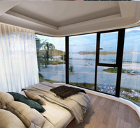 Boda Fabricant Usine Vente en Gros Maison Conteneur Personnalisée 3 Chambres avec Lit Capsule Spatiale Préfabriquée