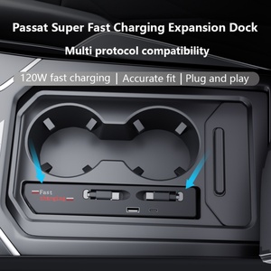 2019-2026 Car Modification Upgrade Car <b>Charger</b> Wired Fast Charging Docking Station Suitable for Volkswagen Passat - Product Image 2