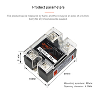 Régulateur de tension SSVR-40A, module de régulation par potentiomètre, relais à semi-conducteurs monophasé SSR-25VA 60A 80A 100A