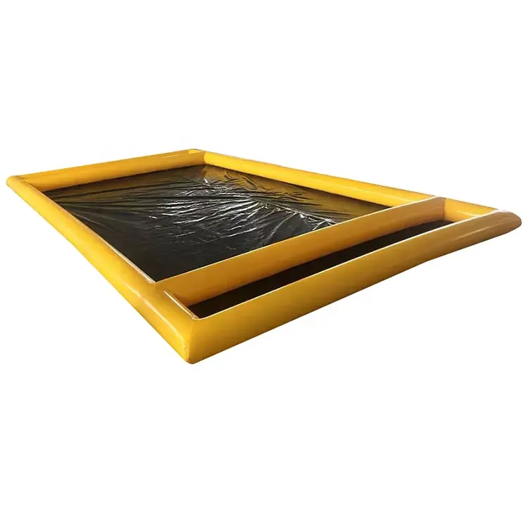 High Quality Portable PVC Inflatable Air Berm Car Wash Containment Mat and Cleaning Garage Floor Containment Mats