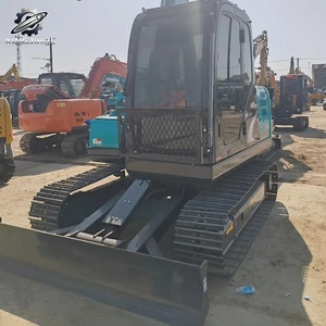 Excavadora de cadenas Kobelco75 usada, 7.3 toneladas, cucharón de 0.4m³, marca original japonesa, excavadora pequeña para construcción, pocas horas, buen estado. - Product Image 6