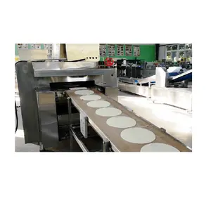 Linea di produzione automatica completa del pane arabo macchina del pane di Papad con il forno a tunnel