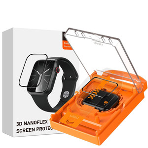 Protector de Pantalla de Tercera Generación Fácil de Instalar para <span class=keywords><strong>Apple</strong></span> <span class=keywords><strong>Watch</strong></span> Series 7 6 5 45mm <span class=keywords><strong>SE</strong></span> 44 con Kit de Instalación Fácil - Product Image 1