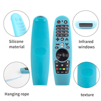 Coque en silicone luminescente pour télécommande TV, code fixe, protection fluorescente nocturne, étui magique anti-perte pour télécommande