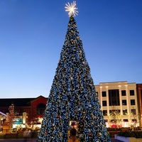 Árbol de Navidad Artificial Gigante con Iluminación LED JIN PENG, Diseño para Pasar por Dentro, de 20 a 70 pies, para Exhibición en Centros Comerciales