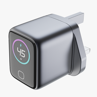 Nuevo Cargador GaN Mini de 45W 2026 con Pantalla Inteligente AI, Adaptador de Viaje de Alta Calidad para Teléfonos Huawei y Xiaomi Originales
