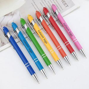 Regalos Empresariales, Bolígrafo de Metal Promocional Duradero con Recubrimiento de Goma, Tinta Azul y Negra, Logotipo Personalizado para Uso Promocional - Product Image 5