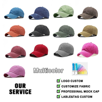 Gorra de Béisbol de Algodón Lavado de Alta Calidad, Bordado 3D, Gorra de Papá con Logotipo Personalizado para Unisex