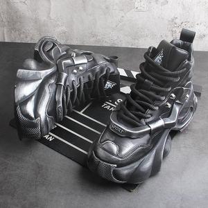 <strong>Basketball</strong> <strong>Shoes</strong> Anti Slip, Height Increasing, Thick Soled, Fashionable <strong>2026</strong> New Men's High Top Running White <strong>Shoes</strong> - Product Image 2