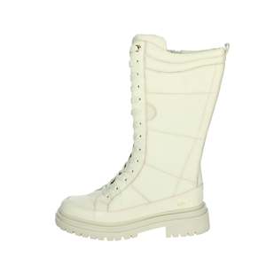 Botas de media pantorrilla para mujer Carmela color crema 160920 con tacón - Product Image 1