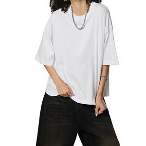 Camiseta de Jersey Vintage Personalizada para Hombre, 100% Algodón, de Alta Calidad, Estilo Americano, Talla Grande, Tejido Sólido, Corte Corto - Product Image 3