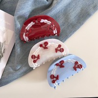 ZI TENG Nouvelle Pince à Cheveux Charmante et Élégante en Acétate Incrustée de Diamants, Taille Moyenne