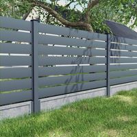 Panel de Cerca Perimetral de Aluminio, Cerca de Seguridad Comercial, Recubierta de Polvo, Resistente a la Oxidación, Tamaño Personalizado, Venta al Por Mayor Directa de Fábrica