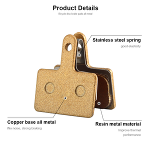 RIDERACE 1Pair Bike Hydraulic <b>Disc</b> Brake Pads All-metallic Bicycle <b>Disc</b> Brake Pads for SHIMANO SRAM AVID HAYES Magura Cycling - Product Image 4