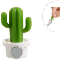 Aimants de réfrigérateur créatifs pour la décoration de la maison, accessoires de mode, cactus en résine 3d, plantes en pot, aimant de réfrigérateur personnalisé, vente en gros