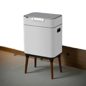 Heavy Duty Standing Structure Kitchen Dustbin Hand-Press Trash Can Rubbish Bin Press Type Waste Disposal <strong>Pull</strong> Classification - Product Image 2