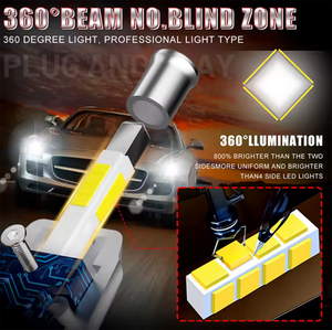 2PCS S.t Sunny H7 LED-koplampen 50W 6500K 3000 lumen 500% helderder 12V universele montage Plug & Play Canbus gratis - Product Image 3