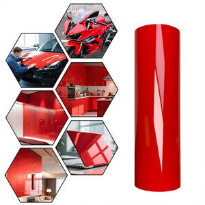 C5TOPFILM - Película Protectora <span class=keywords><strong>de</strong></span> Color TPU Roja <span class=keywords><strong>de</strong></span> 7.5mil, Película <span class=keywords><strong>de</strong></span> Envoltura <span class=keywords><strong>de</strong></span> Color PPF, Autoregenerable con Calor, Antiarañazos, Película <span class=keywords><strong>de</strong></span> <span class=keywords><strong>Cambio</strong></span> <span class=keywords><strong>de</strong></span> Color TPU para Exteriores <span class=keywords><strong>de</strong></span> Automóviles - Product Image 2